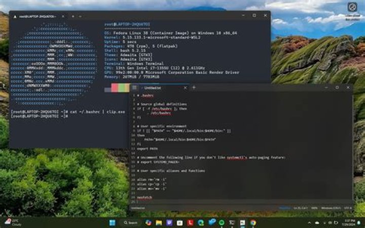 Other command outputs
