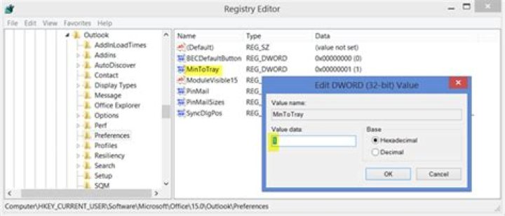 Outlook 365 Windows 11 minimize to system tray