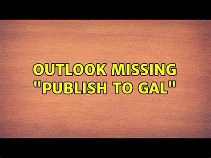 Outlook missing 