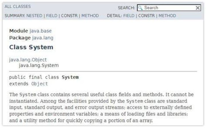 package system not found in case I wrote system.out.println();