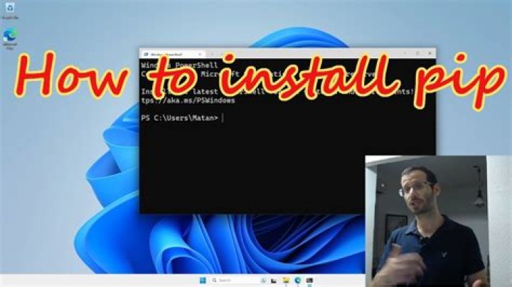 Pip installation screenshot