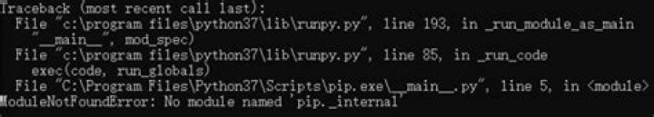 pip: no module named _internal