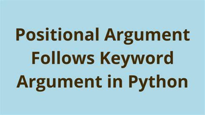 positional argument follows keyword argument [duplicate]