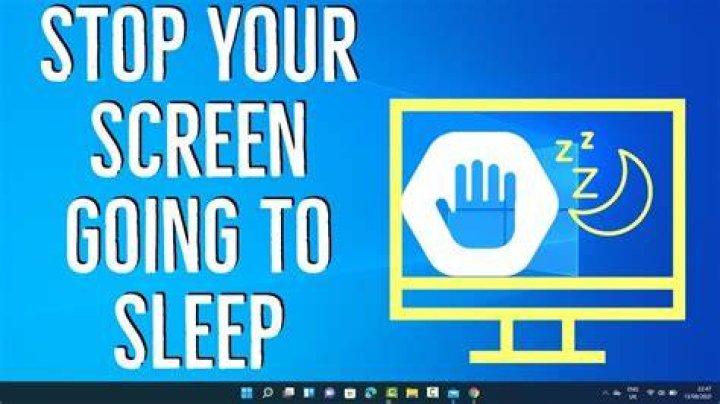 Prevent screen sleeping