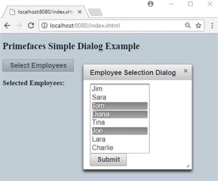 Primefaces dialog with modal=true not working properly