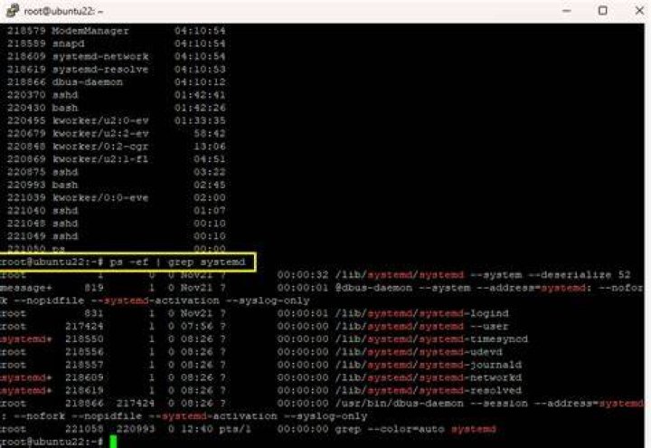 Ps command and grep
