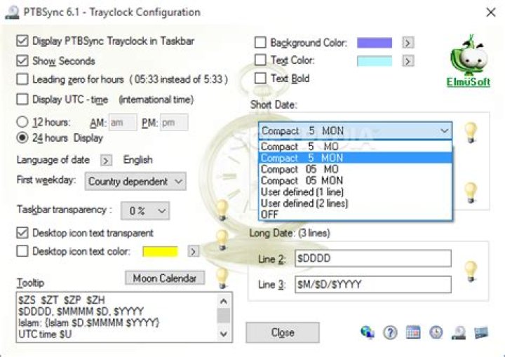 PTBSync TrayClock