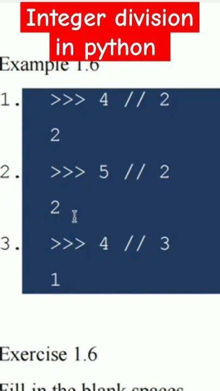 Python 3 integer division [duplicate]