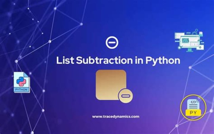 Python list subtraction operation