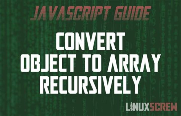 Recursive Array to Object