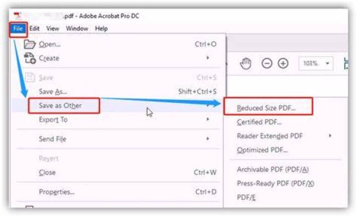 Reducing PDF File size