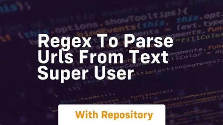 Regex to parse URLs from text