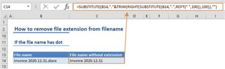 Remove file extension from a file name string