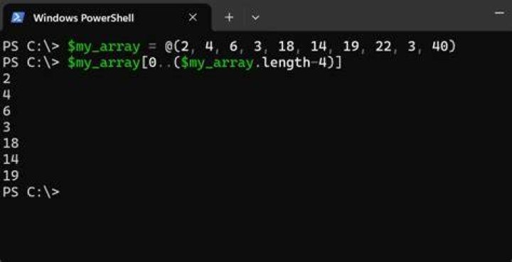 Remove last item from array