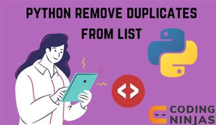 Removing duplicates in lists