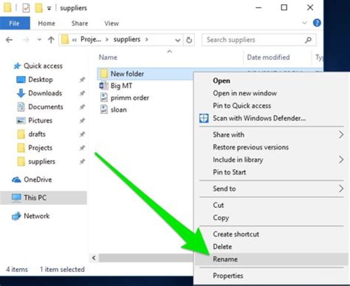 rename files inside a folder in real time
