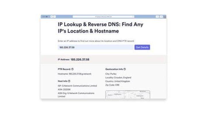 Reverse ip, find domain names on ip address
