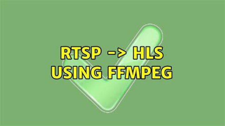 RTSP -> HLS using FFMPEG