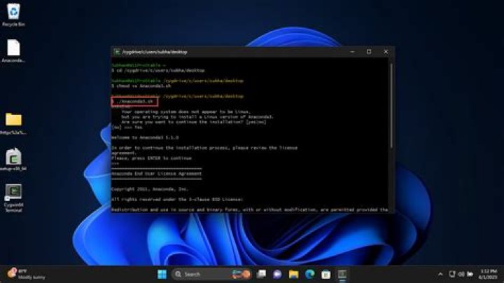 Run shell script on windows using Cygwin