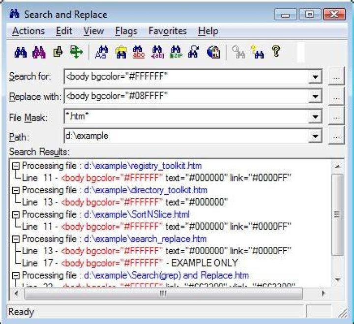 search and replace image