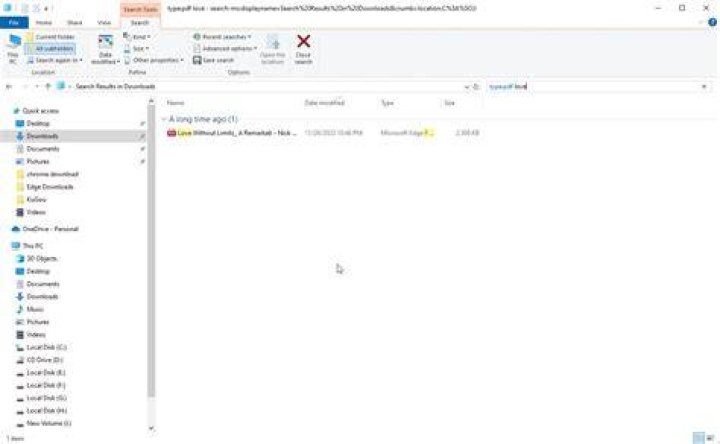 Searching Windows by File Type