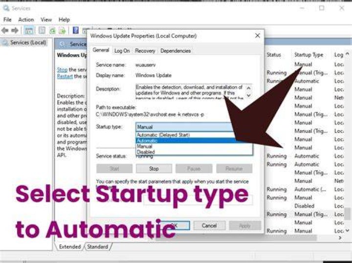 Select Startup type