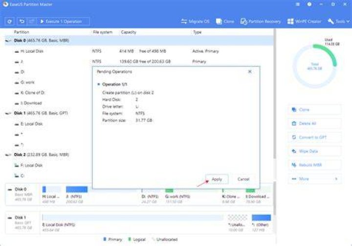 SSD partition
