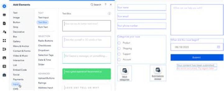 submit form when elements change