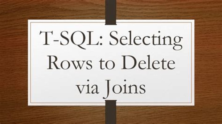 T-SQL: Selecting rows to delete via joins