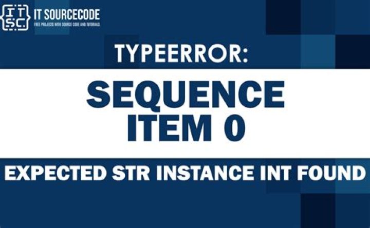 TypeError: sequence item 0: expected string, int found
