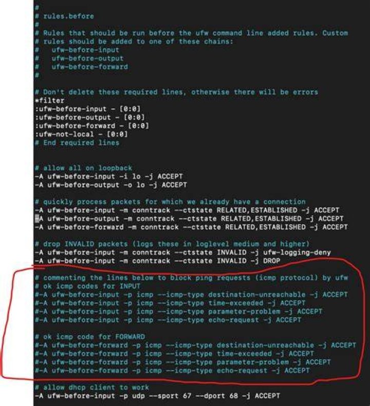 UFW: Allow ping requests only for specific host