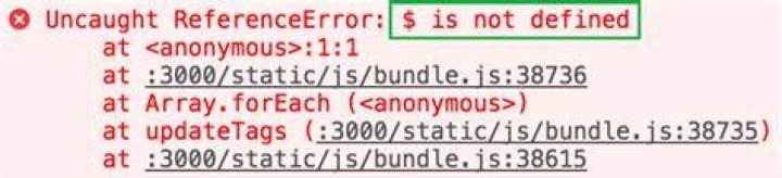 Uncaught ReferenceError: $ is not defined?