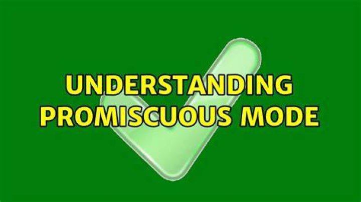 Understanding promiscuous mode