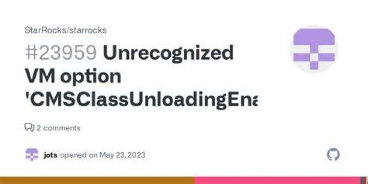 Unrecognized VM option 'CMSClassUnloadingEnabledn-J-Xmx2Gn'