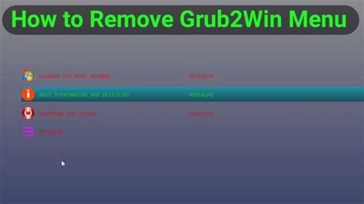 Unremovable Grub2Win Boot Manager. Windows 10 No Uninstall Button