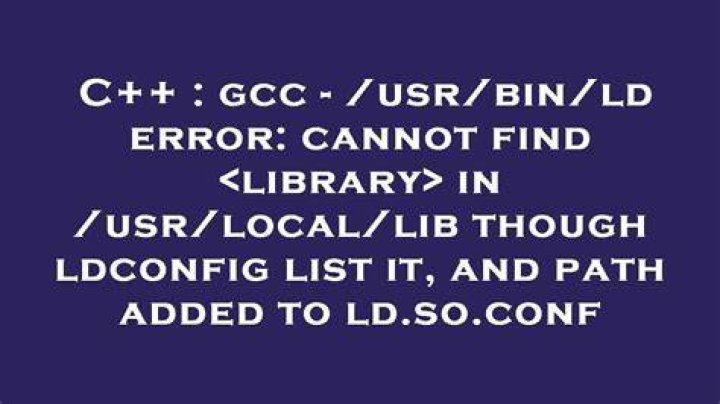 /usr/bin/ld: cannot find -l<name of the library> while compiling with gcc
