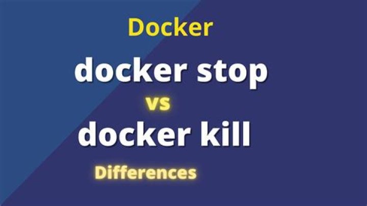 what's the difference between `docker stop` and `docker kill`?