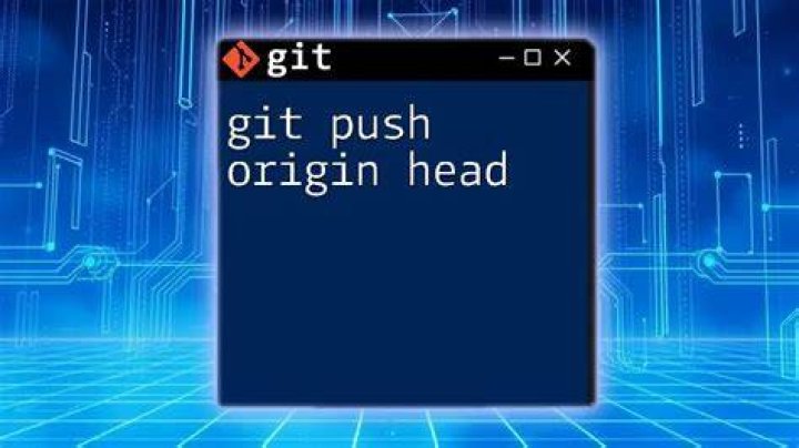 What does git push origin HEAD mean?