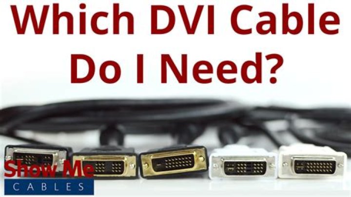 What DVI cable do I need?