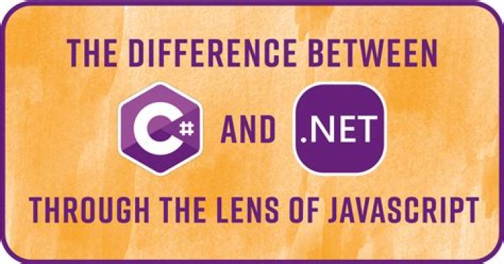 What is the difference between C# and .NET?