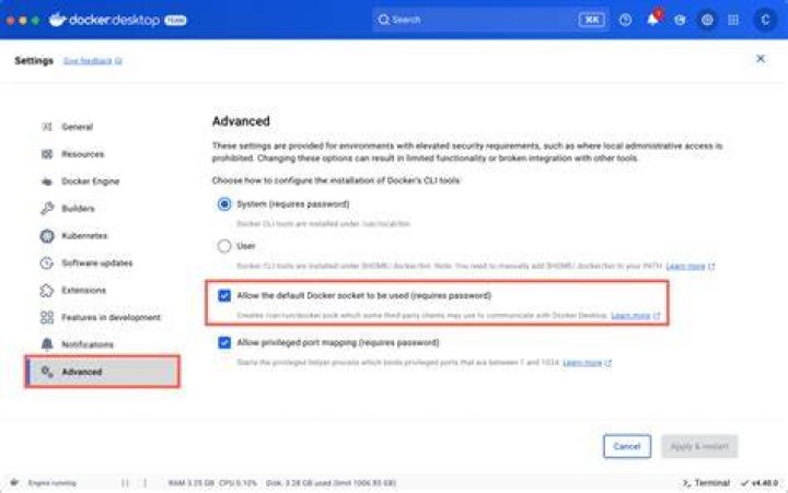 Where can I find the default docker ulimit settings?