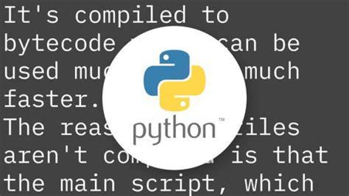 Why compile Python code?