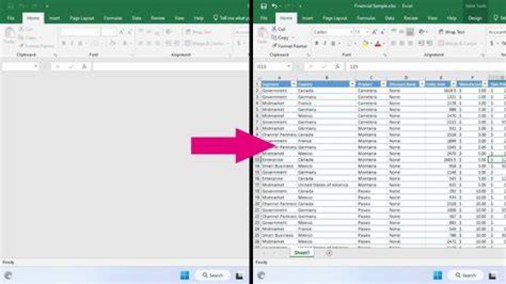 Why does my excel document have 960,000 empty rows?