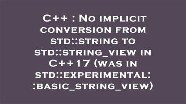 Why is there no implicit conversion from std::string_view to std::string?