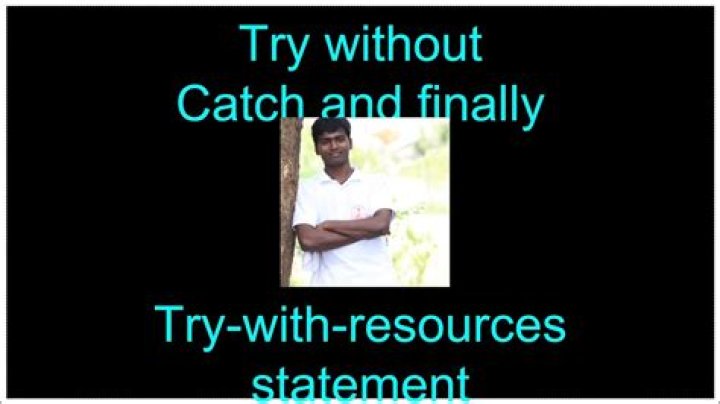 Why write Try-With-Resources without Catch or Finally?