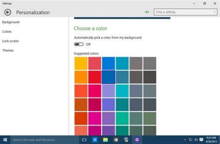 Window Color and Appearance