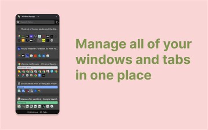 Window Manager screenshot how to clear switch window for same application