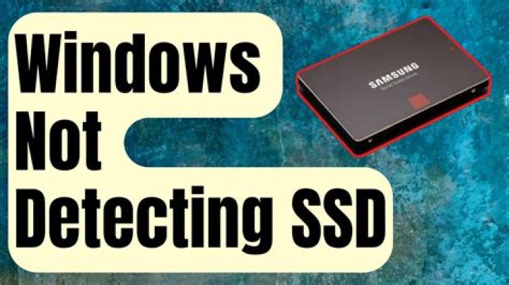 Windows 10 install don't recognize SSD