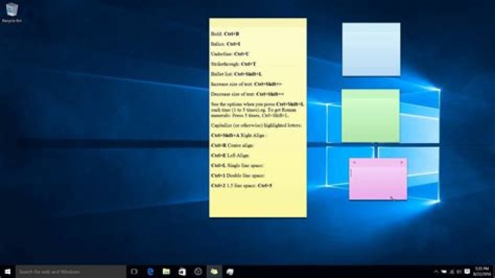 Windows 10 Sticky Notes Can't Type
