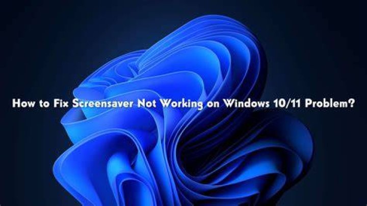 Windows 7 Screensaver not always turning on